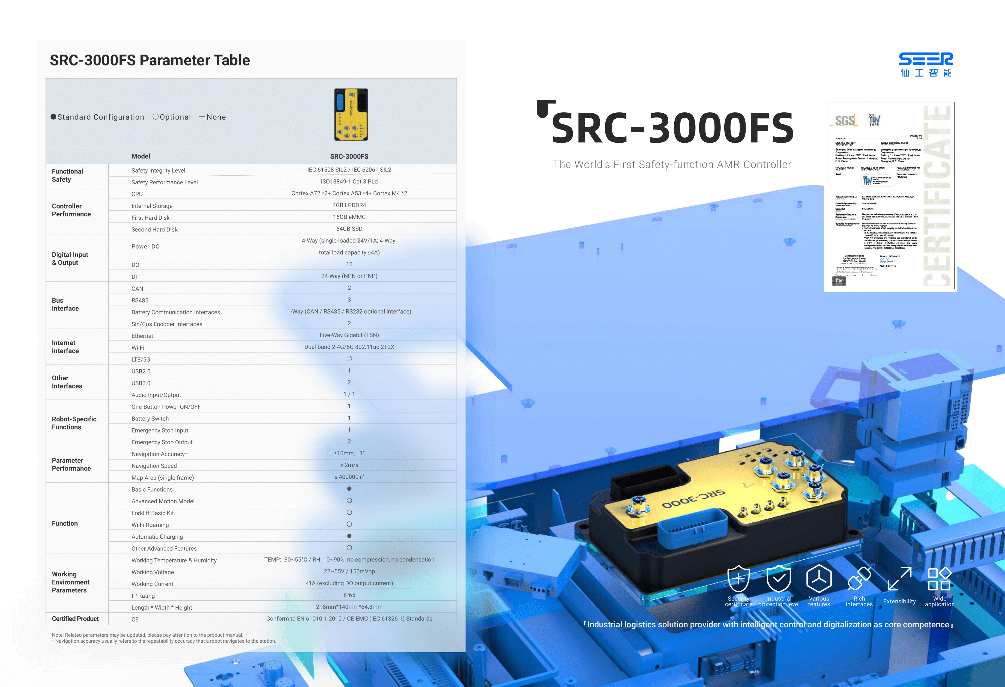 SRC-3000FS AGV Controller